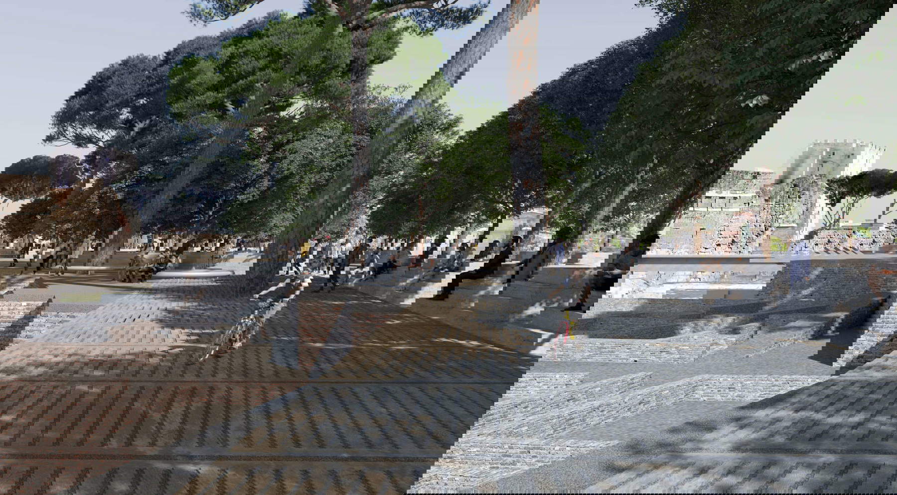 Rendering der zukünftigen Imperial-Forum-Promenade Rendering der zukünftigen Imperial-Forum-Promenade
