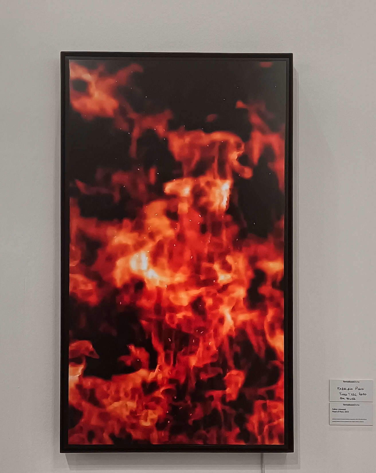 Fabrizio Plessi, Fuoco, T125 (2020)