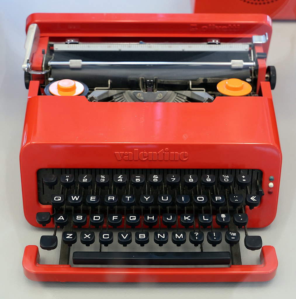 Máquina de escribir Valentine al Museum Boijmans van Beunigen di Rotterdam
