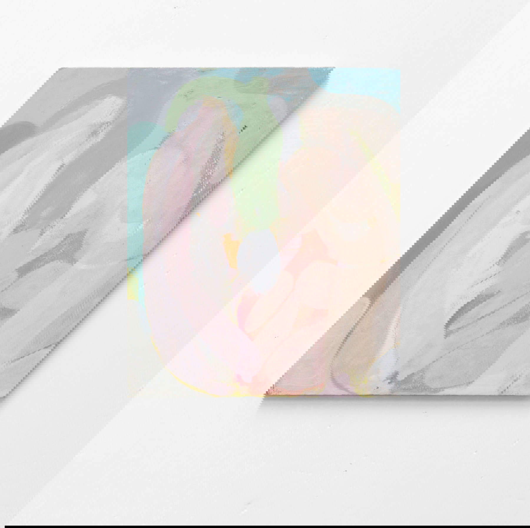 Cesare Biratoni, Figuren (2018; Öl auf Tafel, 35 x 25 cm)