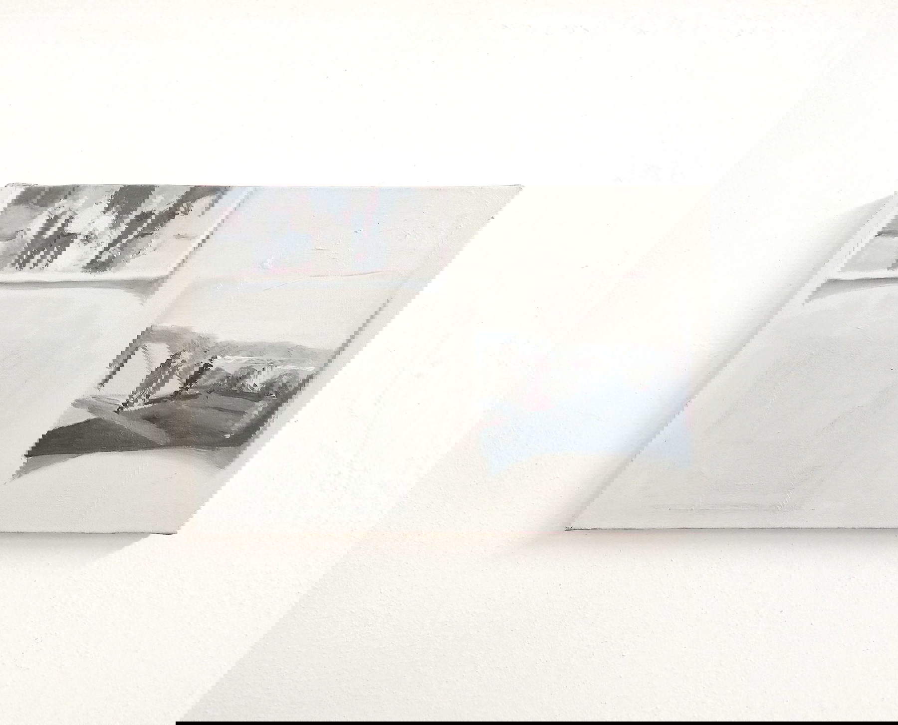 Cesare Biratoni, Stillleben Foto (2019; Öl auf Leinwand, 20 x 30 cm)