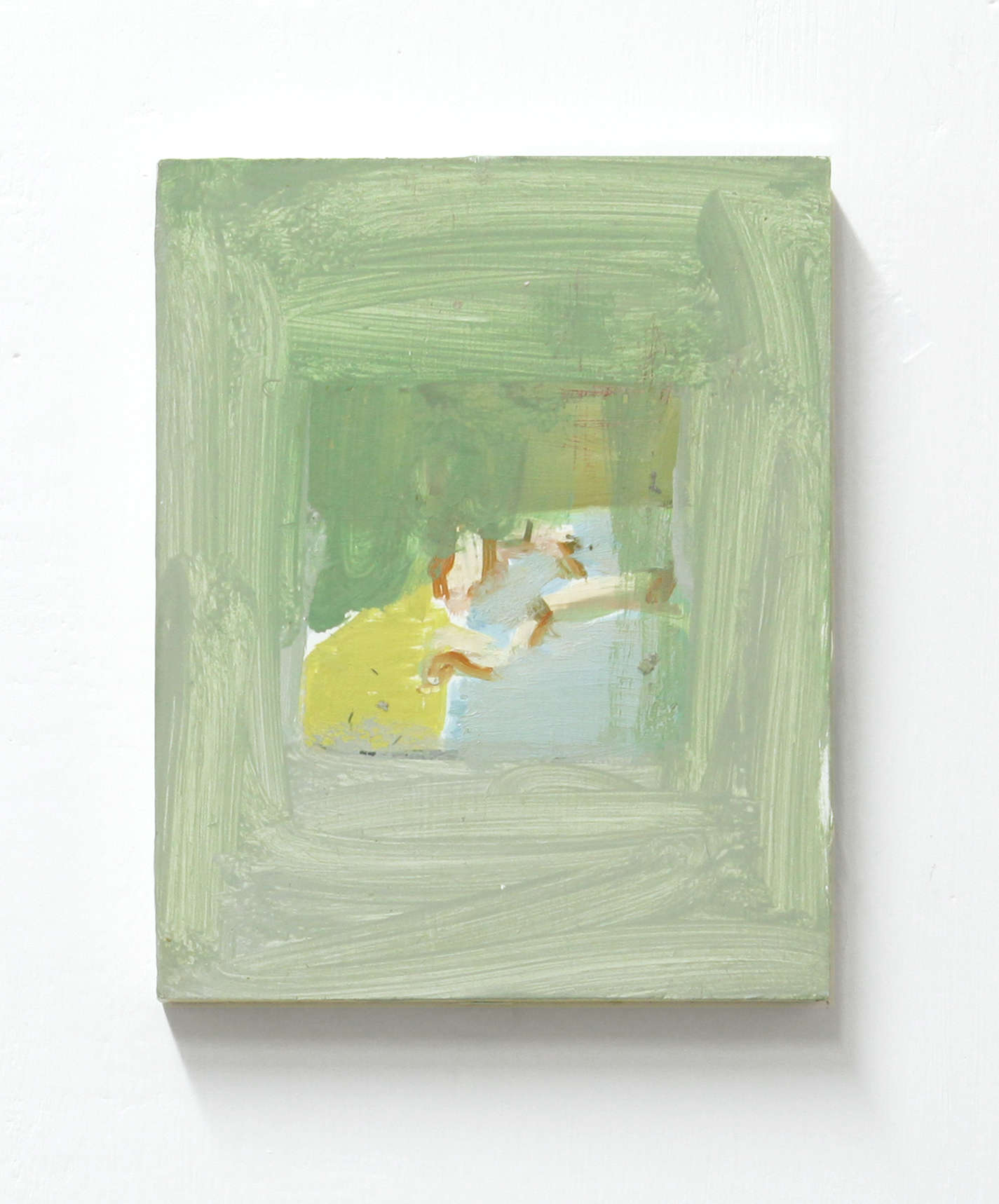 Cesare Biratoni, Stillleben Foto (2020; Öl auf Platte, 25 x 20 cm)