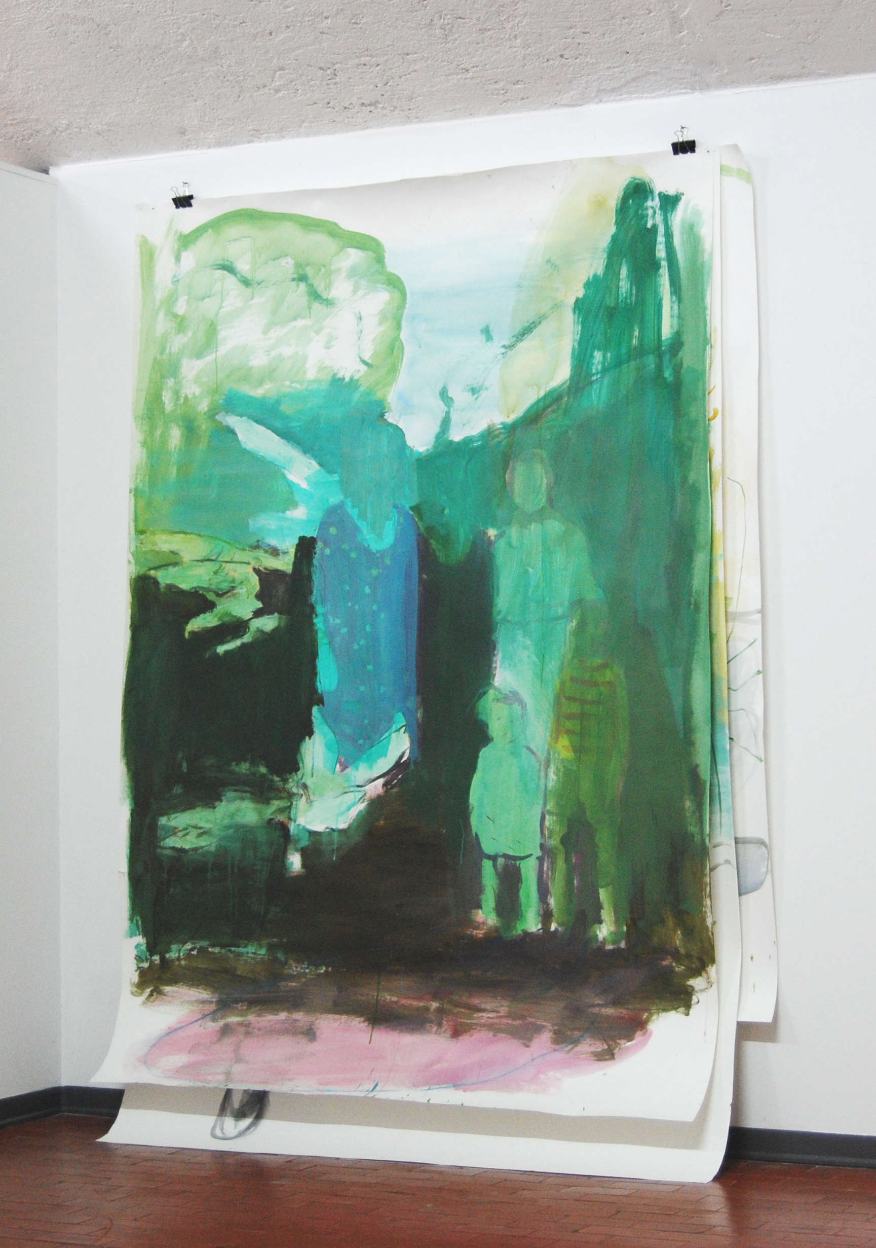 Cesare Biratoni, Niemand ist dümmer als ein Maler, 2013, Varese, Installationsansicht, Riss-e