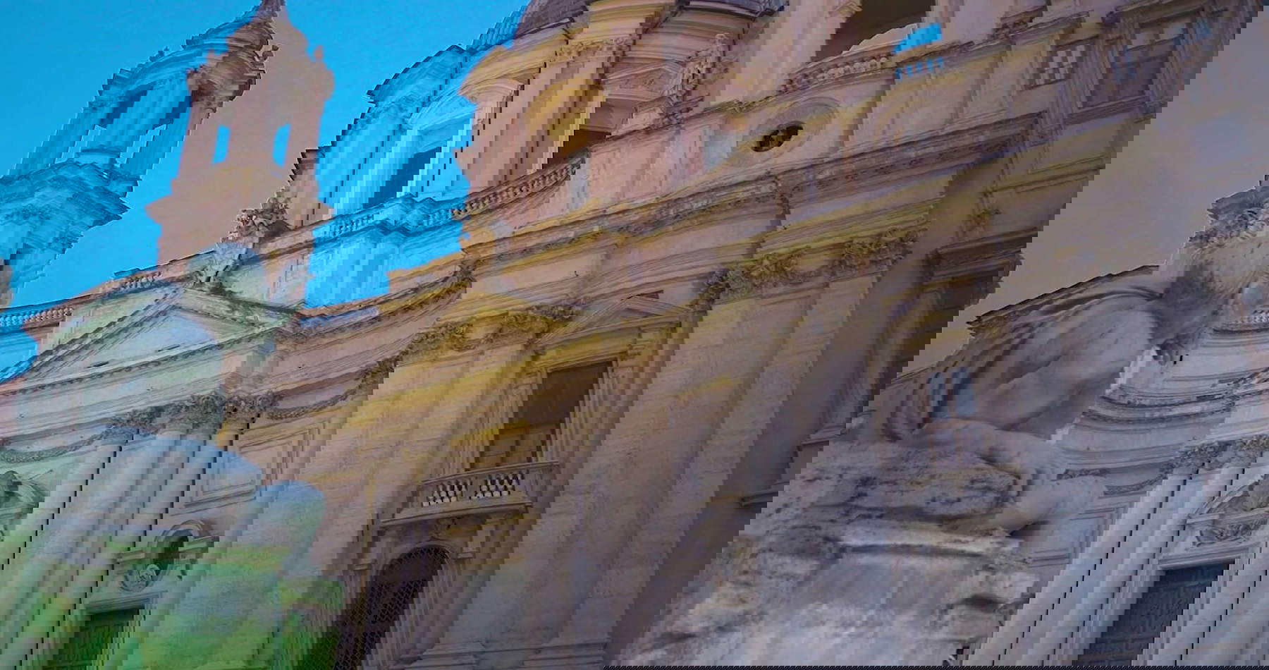 Die Fassade von Sant'Agnese in Agone