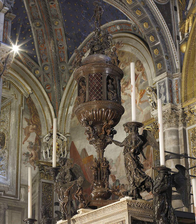 L'altare del Duomo di Siena. Foto: Opera del Duomo di Siena L'altare del Duomo di Siena. Foto: Opera del Duomo di Siena