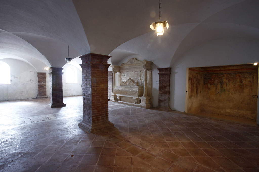 La cappella funeraria della famiglia Petrucci nella Basilica di San Bernardino all’Osservanza. Foto: Viae / Opera Laboratori La cappella funeraria della famiglia Petrucci nella Basilica di San Bernardino all’Osservanza. Foto: Viae / Opera Laboratori