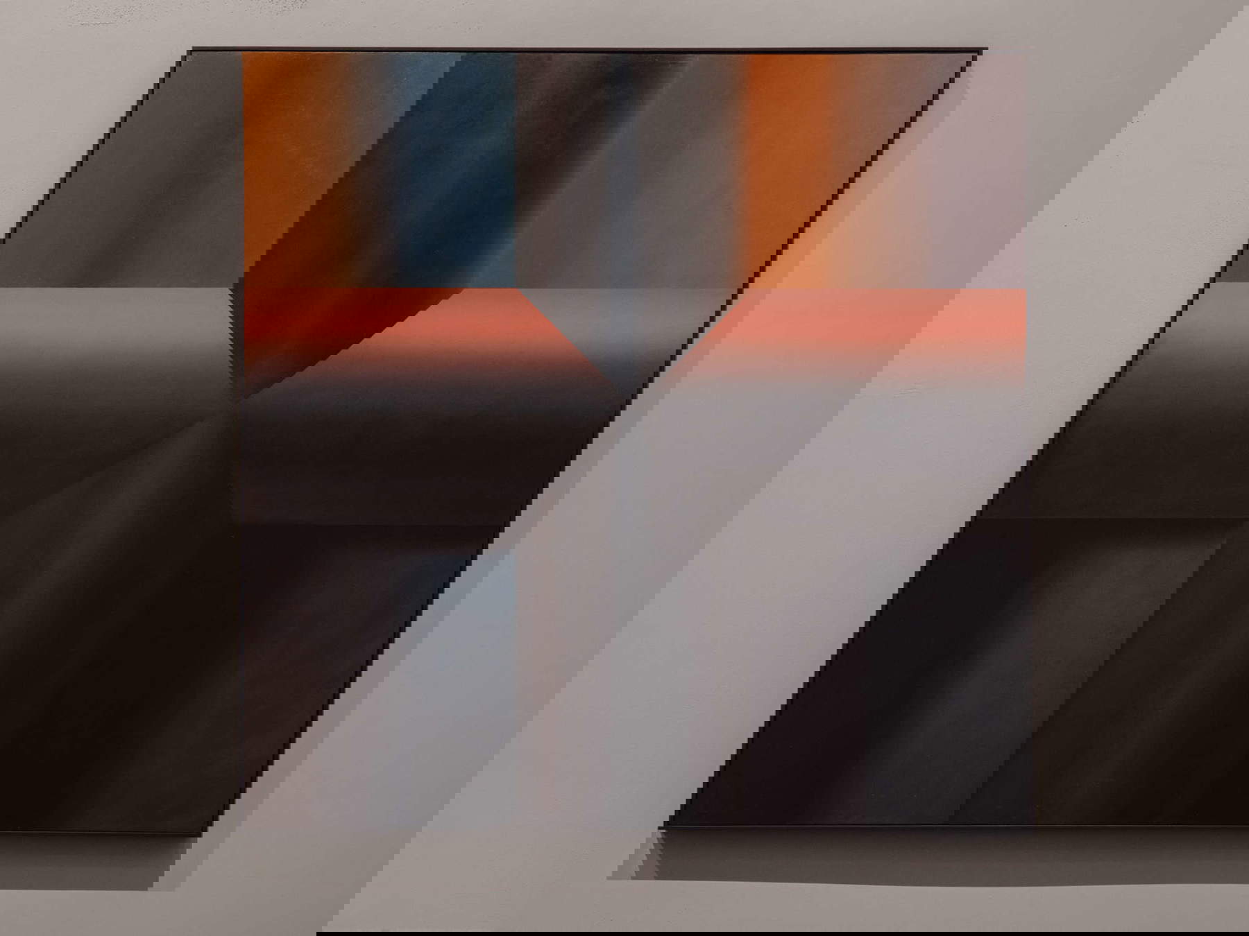 Samia Halaby, Black is Beautiful (1969; óleo sobre lienzo, 167,5 x 167,5 cm). Foto: Matteo De Mayda Samia Halaby, Black is Beautiful (1969; óleo sobre lienzo, 167,5 x 167,5 cm). Foto: Matteo De Mayda