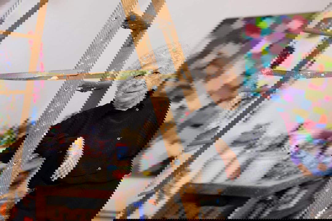 Samia Halaby. Photos : Galerie Ayyam