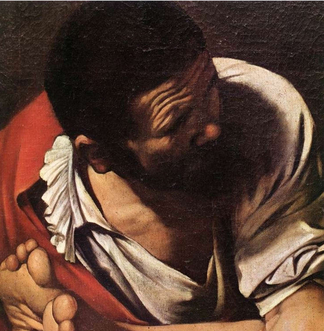 Fig. 19 Particolare dalla Crocifissione di San Pietro (Roma, Santa Maria del Popolo) Fig. 19 Particolare dalla Crocifissione di San Pietro (Roma, Santa Maria del Popolo)