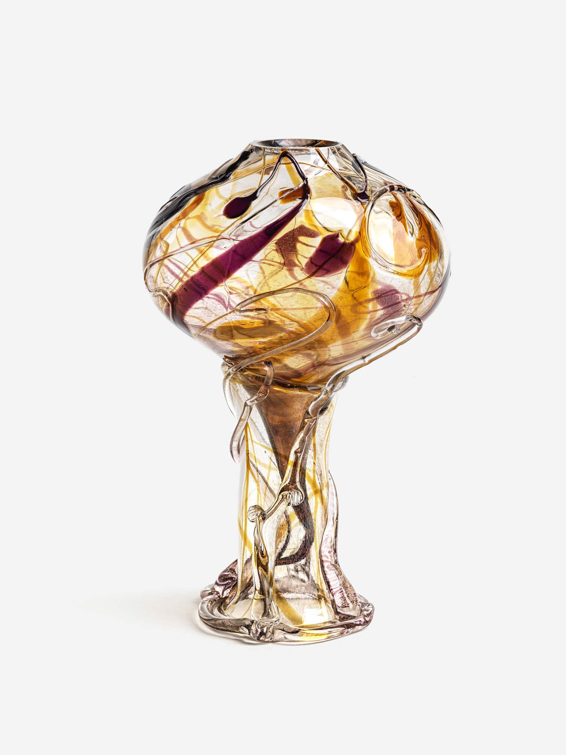 H. Stoltenberg Lerche, Fratelli Toso, Glass Vase with Applications (ca. 1912; glass; Venice, Fondazione Chiara e Francesco Carraro / Galleria Internazionale d'Arte Moderna di Ca' Pesaro). Photo: Enrico Fiorese H. Stoltenberg Lerche, Fratelli Toso, Glass Vase with Applications (ca. 1912; glass; Venice, Fondazione Chiara e Francesco Carraro / Galleria Internazionale d'Arte Moderna di Ca' Pesaro). Photo: Enrico Fiorese