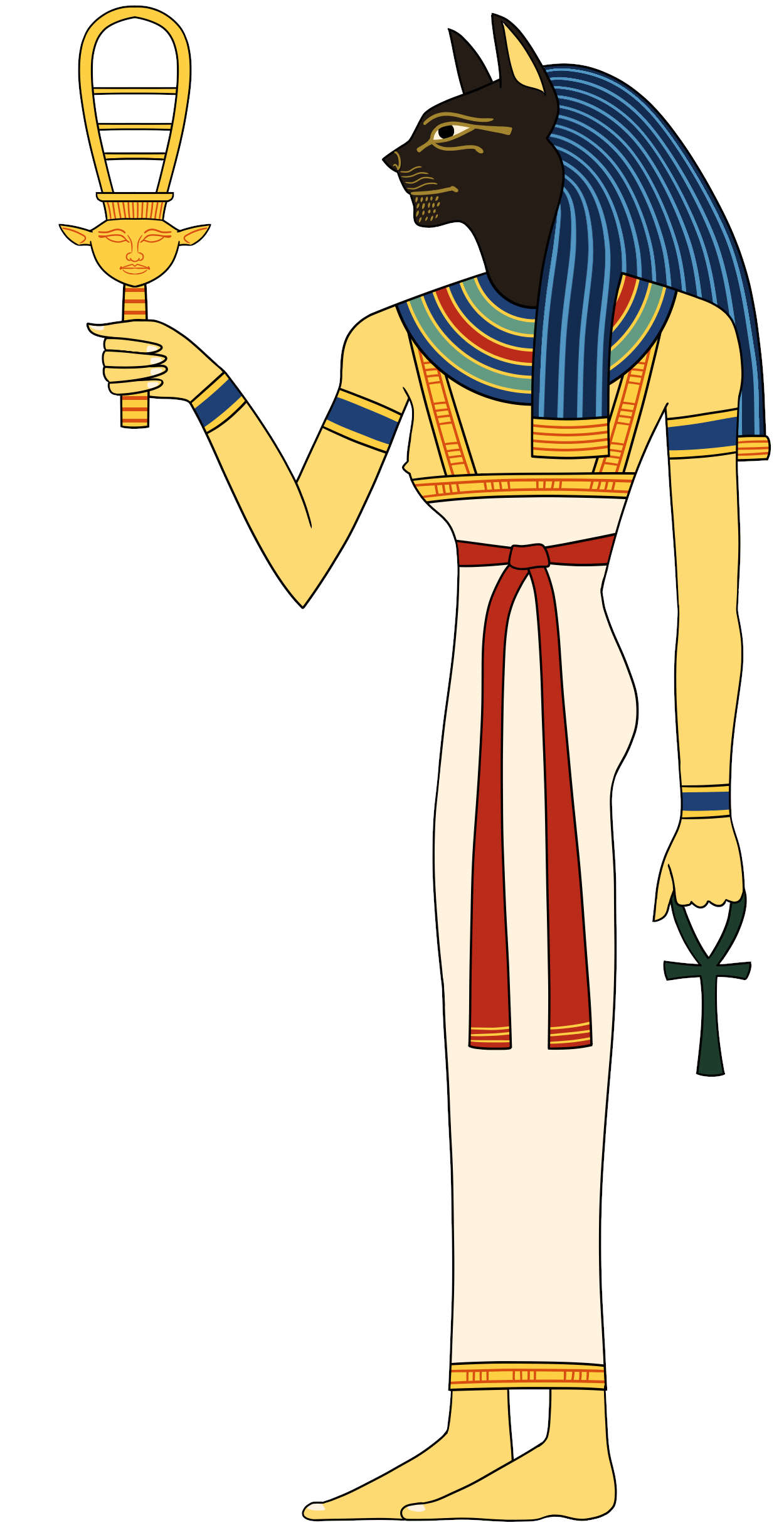 Représentation artistique de la déesse Bastet. Image : Eternal Space