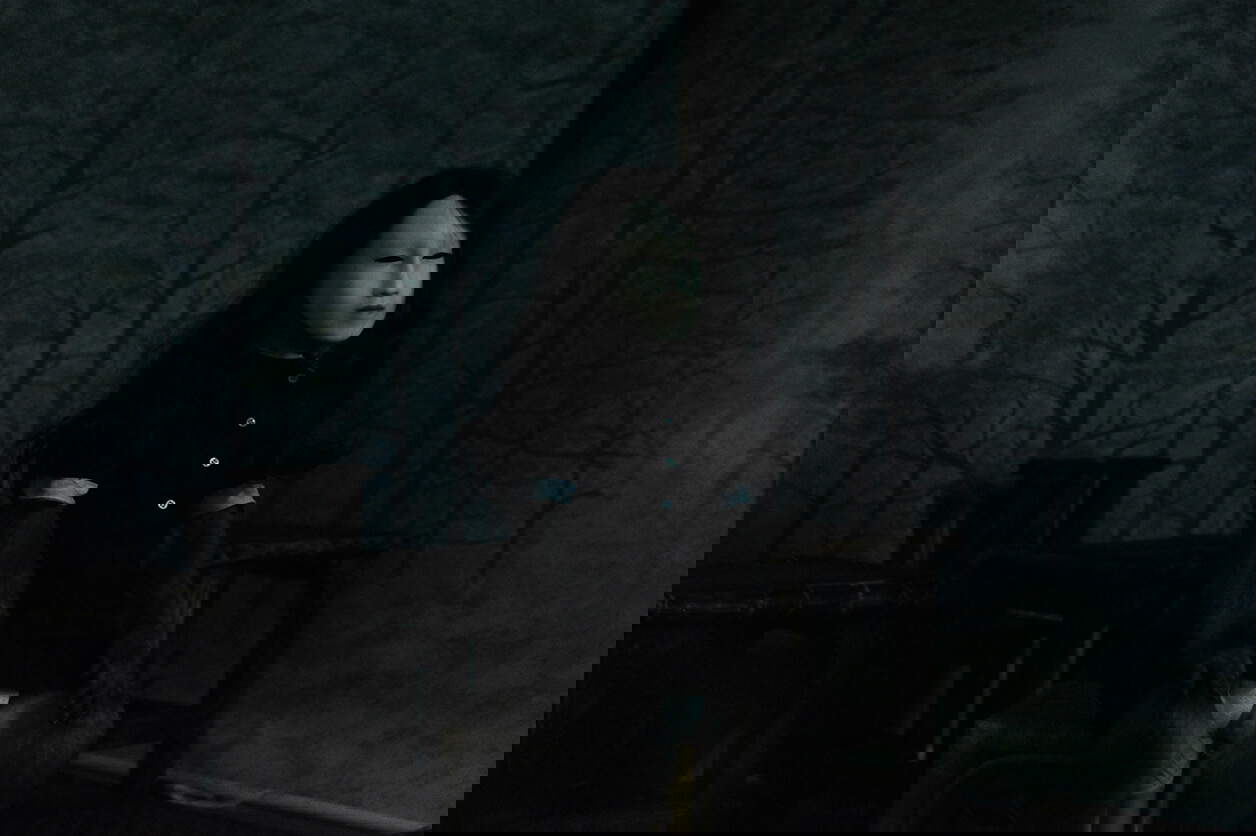 Pierre Huyghe, Untitled (Human Mask) (2014; single-channel video, color, sound, duration 19'; Pinault Collection) Pierre Huyghe, Untitled (Human Mask) (2014; single-channel video, color, sound, duration 19'; Pinault Collection)