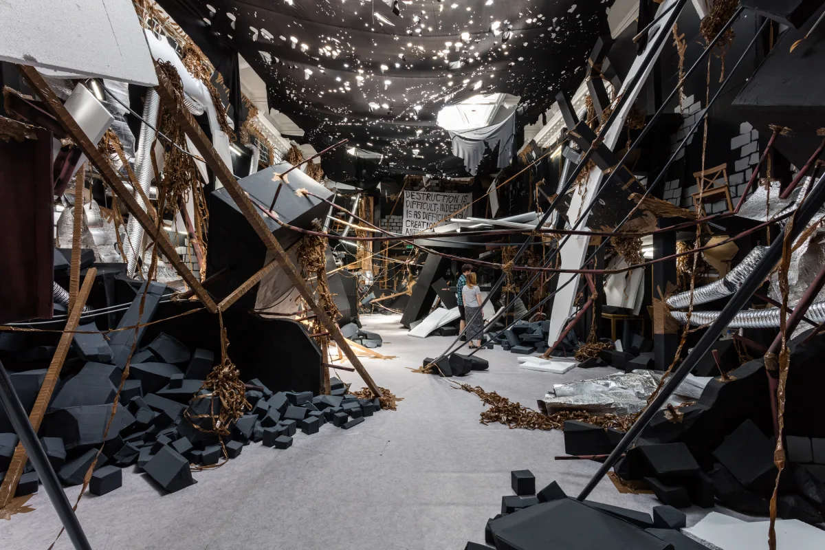 Thomas Hirschhorn, In between (2015; various materials, installation view at South London Gallery, London, 2015) Thomas Hirschhorn, In between (2015; various materials, installation view at South London Gallery, London, 2015)