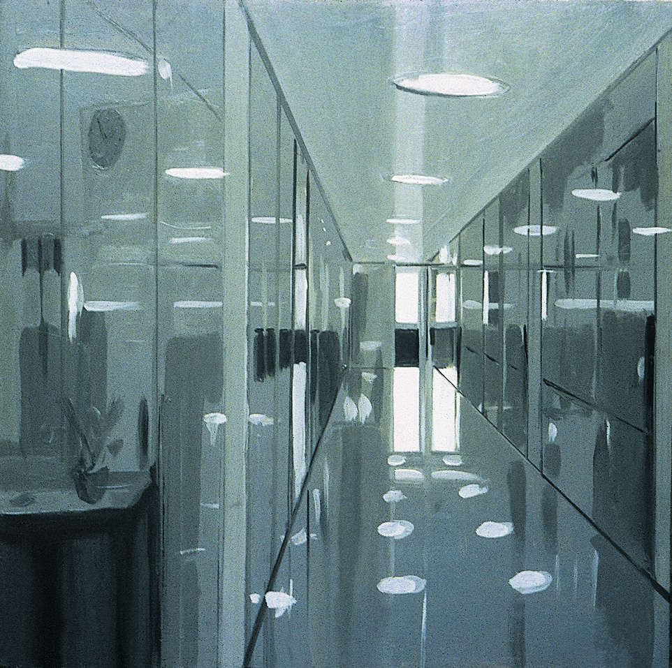 Luca Pancrazzi, Intérieur (1993 ; huile sur panneau, 30 x 30 cm) Luca Pancrazzi, Intérieur (1993 ; huile sur panneau, 30 x 30 cm)