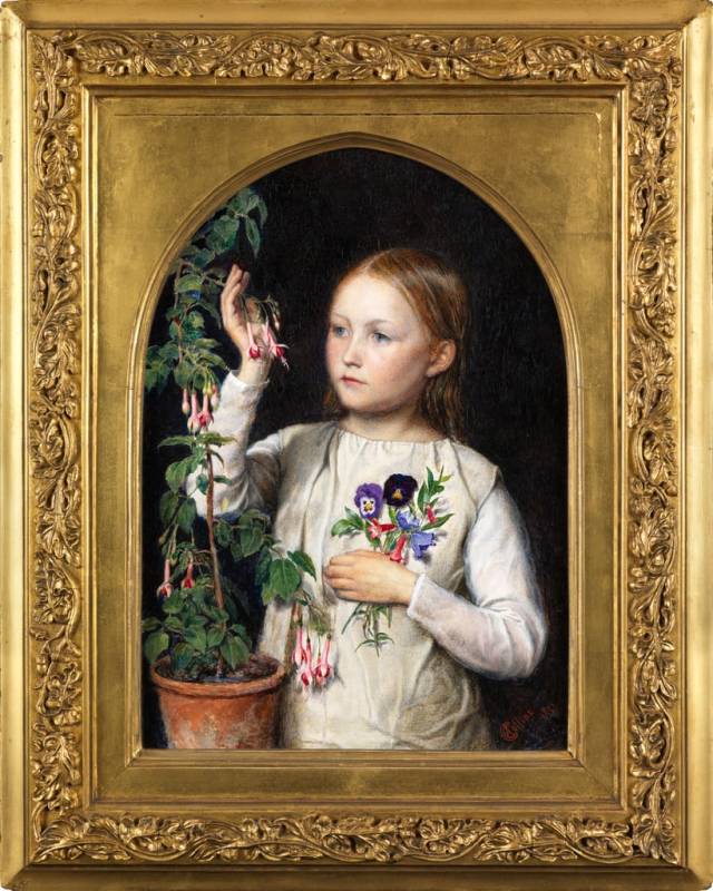 Charles Allston Collins, The thoughts with which a Christian child should be taught to look on the works of God (1852 ; huile sur panneau, 34,3 x 25,4 cm ; Londres, The Maas Gallery) Charles Allston Collins, The thoughts with which a Christian child should be taught to look on the works of God (1852 ; huile sur panneau, 34,3 x 25,4 cm ; Londres, The Maas Gallery)
