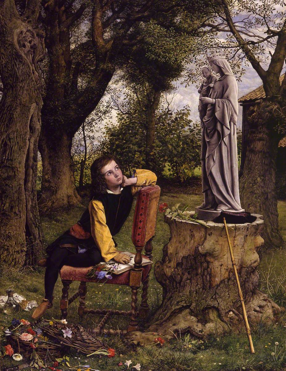William Dyce, Titien se préparant à faire son premier essai de coloriage (1856-1857 ; huile sur toile, 100,5 x 79 cm ; Aberdeen, Aberdeen City Council, Aberdeen Archives, Gallery & Museums) William Dyce, Titien se préparant à faire son premier essai de coloriage (1856-1857 ; huile sur toile, 100,5 x 79 cm ; Aberdeen, Aberdeen City Council, Aberdeen Archives, Gallery & Museums)