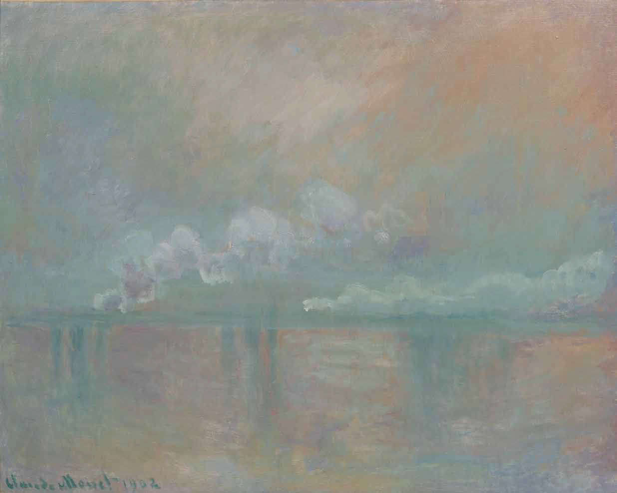 Claude Monet, Charing Cross Bridge. Smoke in the Fog. Impression (1902; oil on canvas, 73 × 92 cm; Paris, Musée Marmottan Monet, Michel Monet Bequest, 1966, Inv. 5001) Claude Monet, Charing Cross Bridge. Smoke in the Fog. Impression (1902; oil on canvas, 73 × 92 cm; Paris, Musée Marmottan Monet, Michel Monet Bequest, 1966, Inv. 5001)
