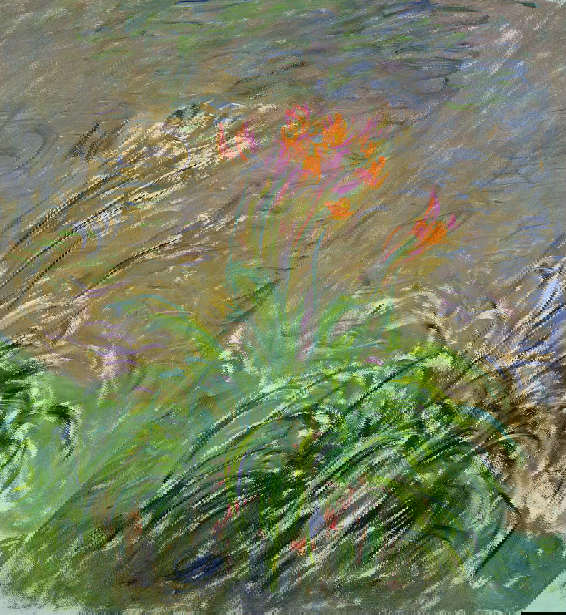 Claude Monet, Emerocallides (1914-1917; oil on canvas, 150 x 140.5 cm; Paris, Musée Marmottan Monet, Michel Monet Bequest, 1966, Inv. 5097) Claude Monet, Emerocallides (1914-1917; oil on canvas, 150 x 140.5 cm; Paris, Musée Marmottan Monet, Michel Monet Bequest, 1966, Inv. 5097)