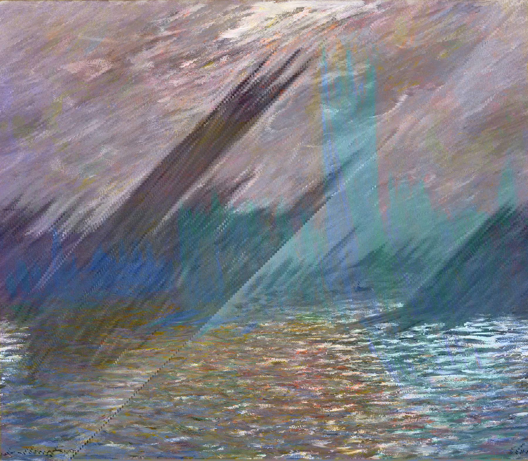 Claude Monet, London. Parliament. Reflections on the Thames (1905; oil on canvas, 81.5 x 92 cm; Paris, Musée Marmottan Monet, Michel Monet Bequest, 1966, Inv. 5007) Claude Monet, London. Parliament. Reflections on the Thames (1905; oil on canvas, 81.5 x 92 cm; Paris, Musée Marmottan Monet, Michel Monet Bequest, 1966, Inv. 5007)