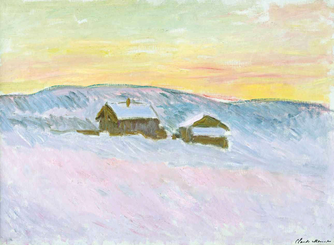Claude Monet, Norwegian Landscape. The Blue Houses (1895; oil on canvas, 61 × 84 cm; Paris, Musée Marmottan Monet, Michel Monet Bequest, 1966, Inv. 5169) Claude Monet, Norwegian Landscape. The Blue Houses (1895; oil on canvas, 61 × 84 cm; Paris, Musée Marmottan Monet, Michel Monet Bequest, 1966, Inv. 5169)