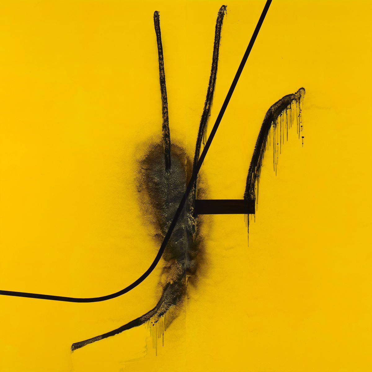 Albert Oehlen, Bam Bam (2018 ; laque et huile sur alubond, 260 x 260 cm) Albert Oehlen, Bam Bam (2018 ; laque et huile sur alubond, 260 x 260 cm)