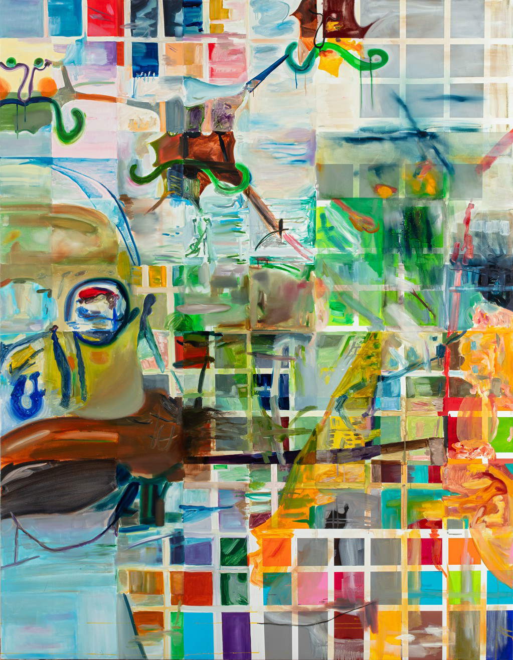 Albert Oehlen, Sans titre (2024 ; huile sur toile, 270 x 210 cm). Photo : Stefan Rohner Albert Oehlen, Sans titre (2024 ; huile sur toile, 270 x 210 cm). Photo : Stefan Rohner