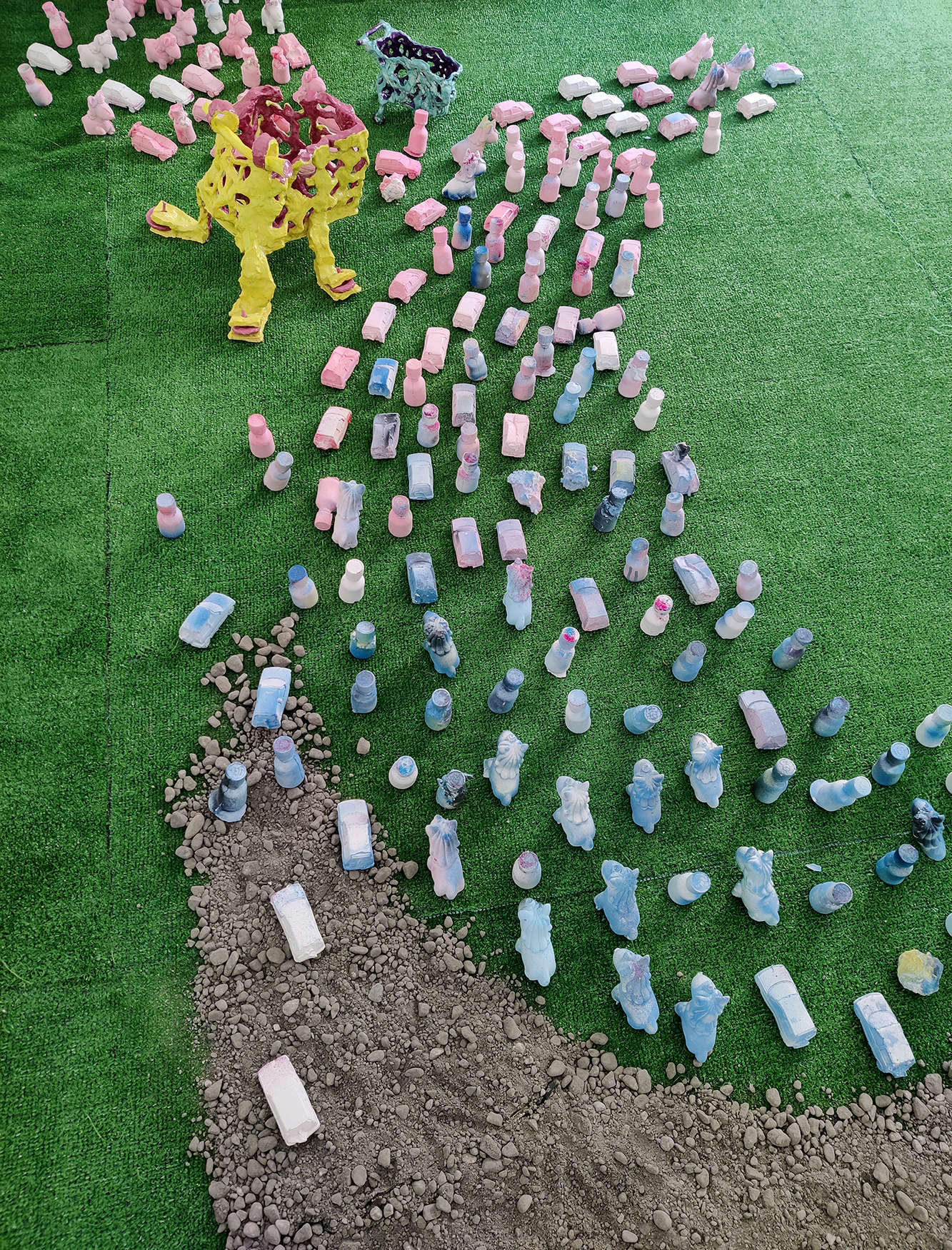 Luca Staccioli, Récréation, vue de l'installation, Osservatorio Futura, Turin Luca Staccioli, Récréation, vue de l'installation, Osservatorio Futura, Turin