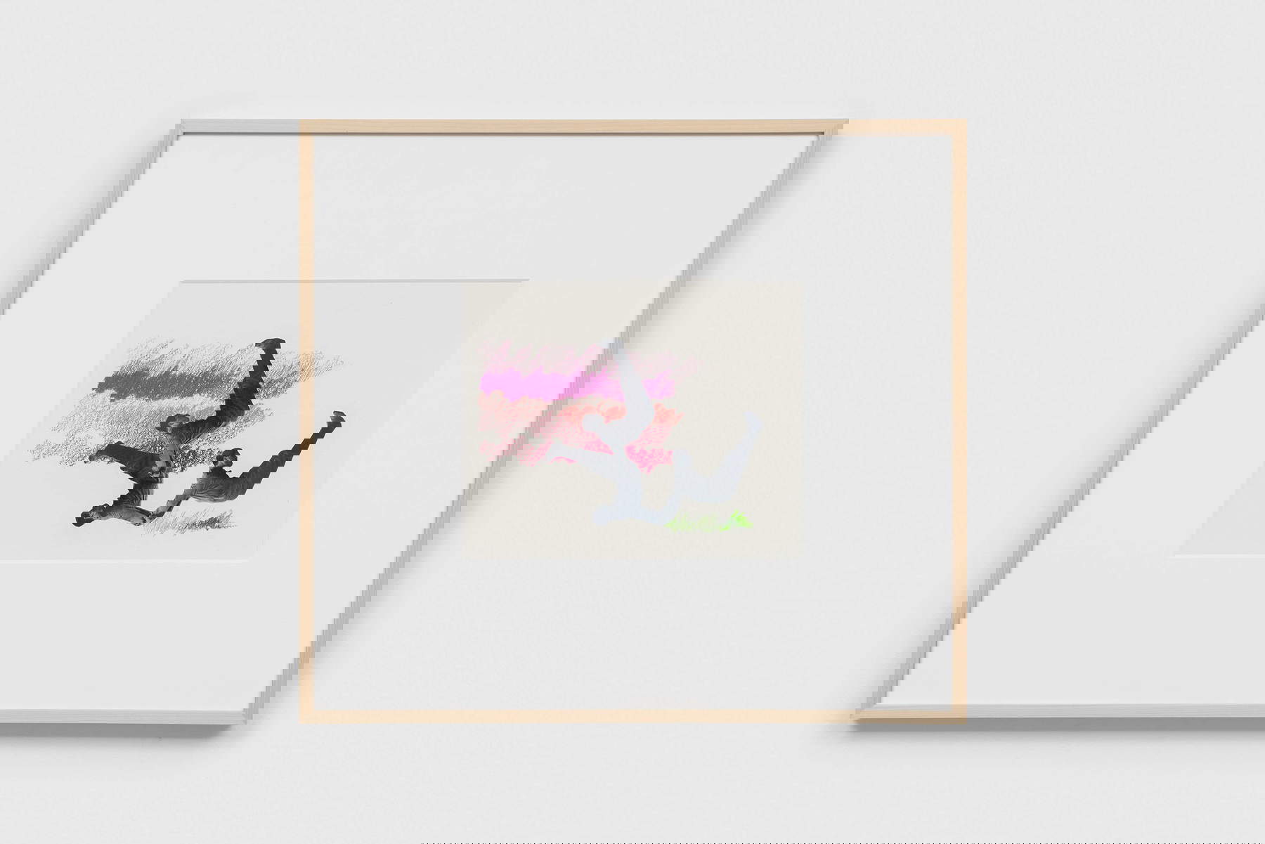 Luca Staccioli, Study for a Protest #2 (2022 ; pastel et collage sur papier). Photo : Michela Pedranti. Luca Staccioli, Study for a Protest #2 (2022 ; pastel et collage sur papier). Photo : Michela Pedranti.