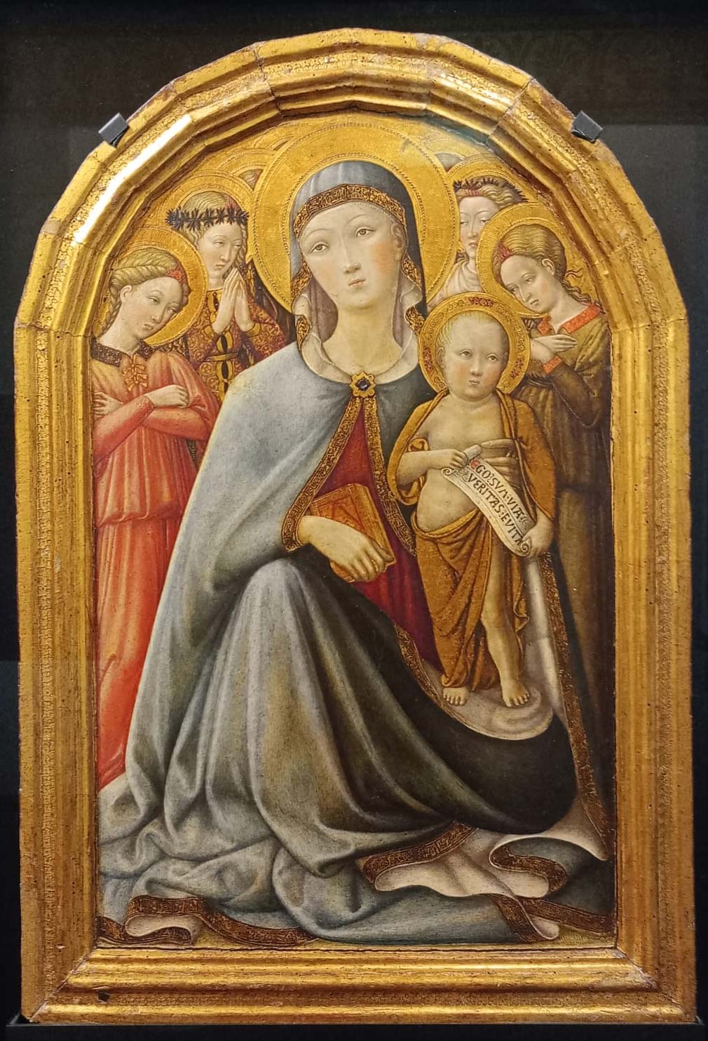 Nastagio di Guasparre, Madonna of Humility with Child and Angels (late fifth decade of the 15th century; tempera and gold on panel; Siena, Pinacoteca Nazionale) Nastagio di Guasparre, Madonna of Humility with Child and Angels (late fifth decade of the 15th century; tempera and gold on panel; Siena, Pinacoteca Nazionale)