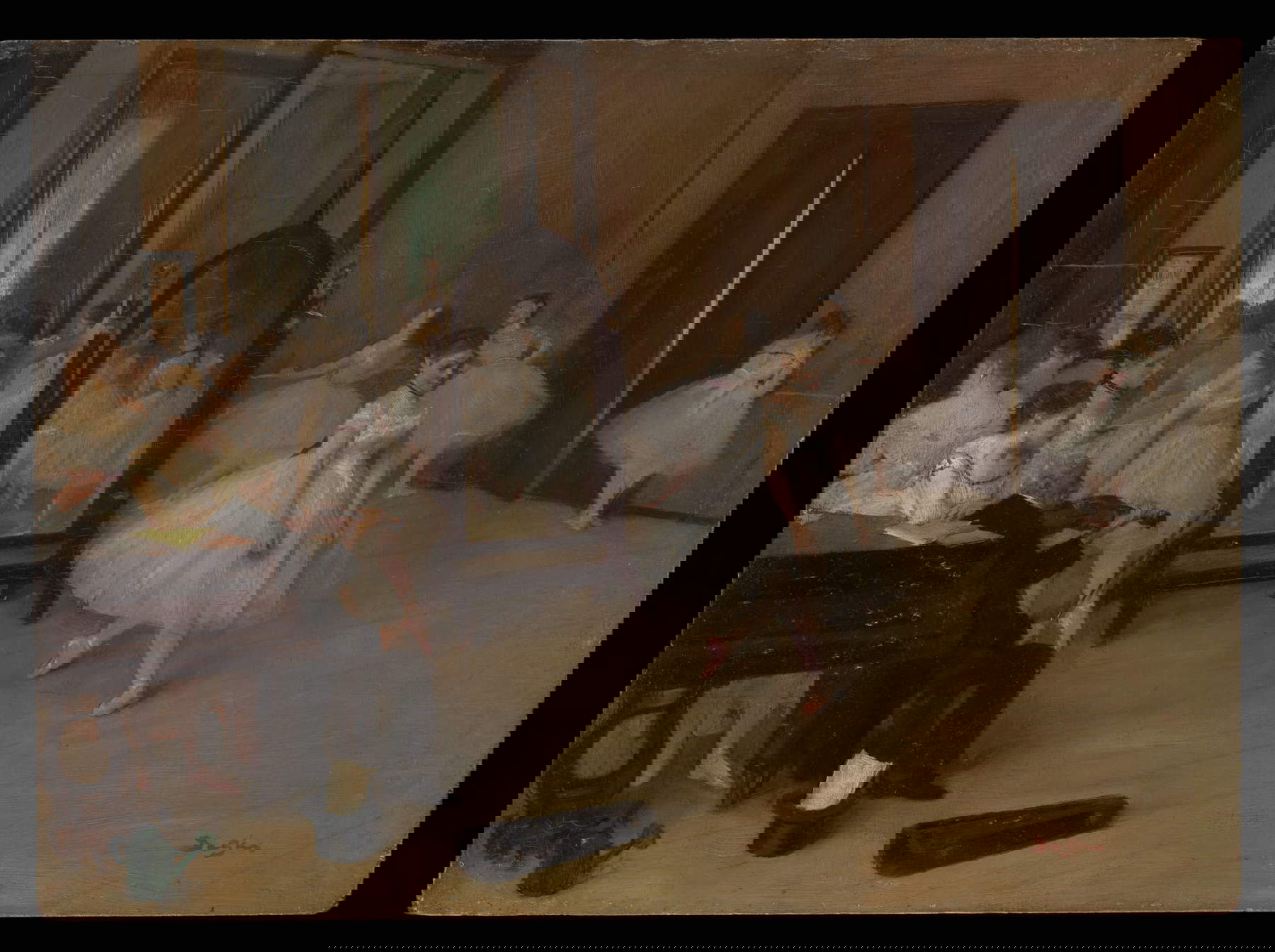 Edgar Degas, La leçon de danse (vers 1870 ; huile sur panneau, 19,7 x 27 cm ; New York, The Metropolitan Museum of Art)