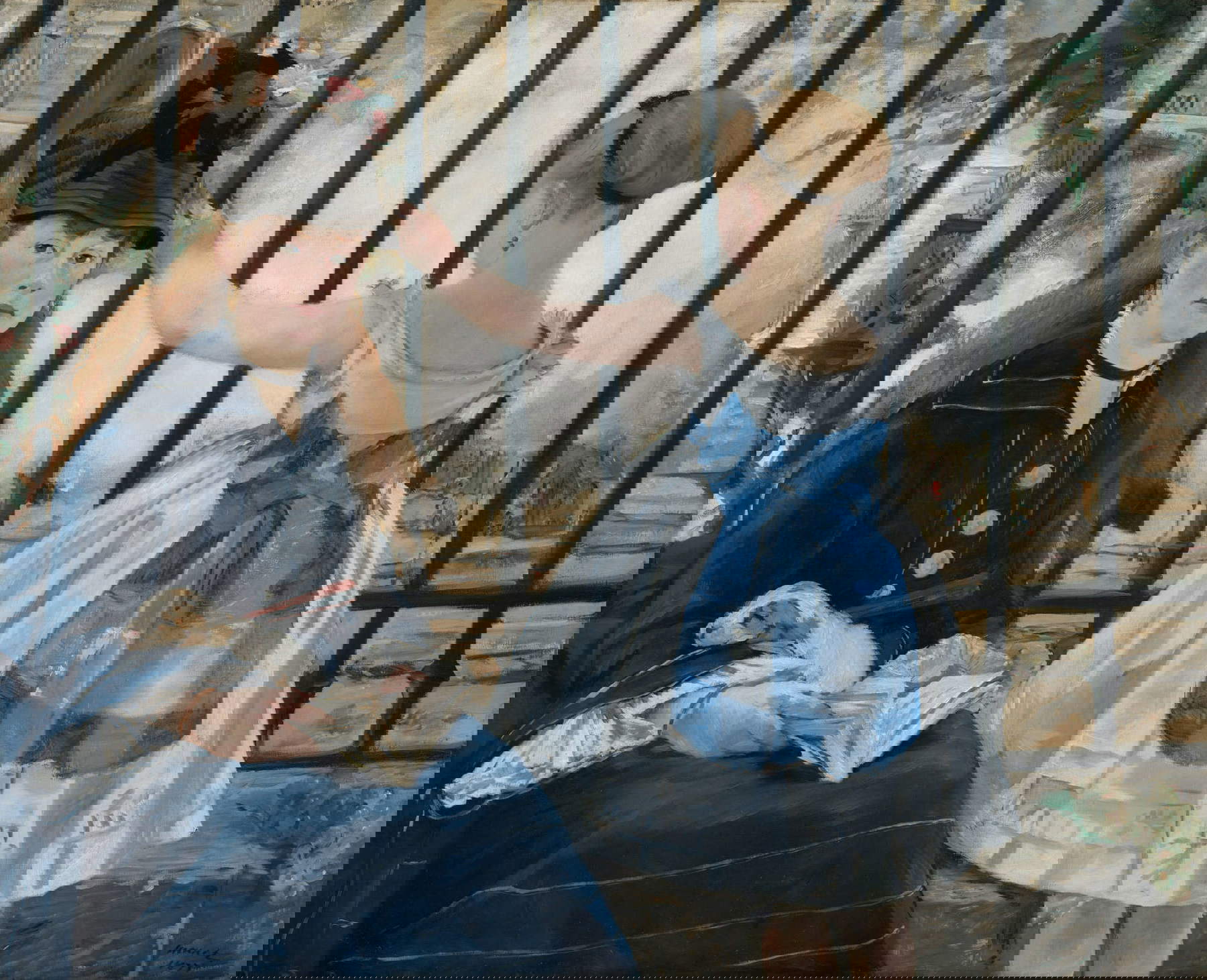 &Eacute;douard Manet, Le chemin de fer (1873 ; huile sur toile, 113 x 132,7 cm ; Washington, National Gallery of Art)