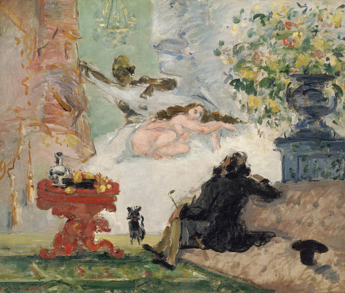 Paul C&eacute;zanne, Une Olympia moderne (1873-1874 ; huile sur toile, 46 x 55,5 cm ; Paris, mus&eacute;e d'Orsay)