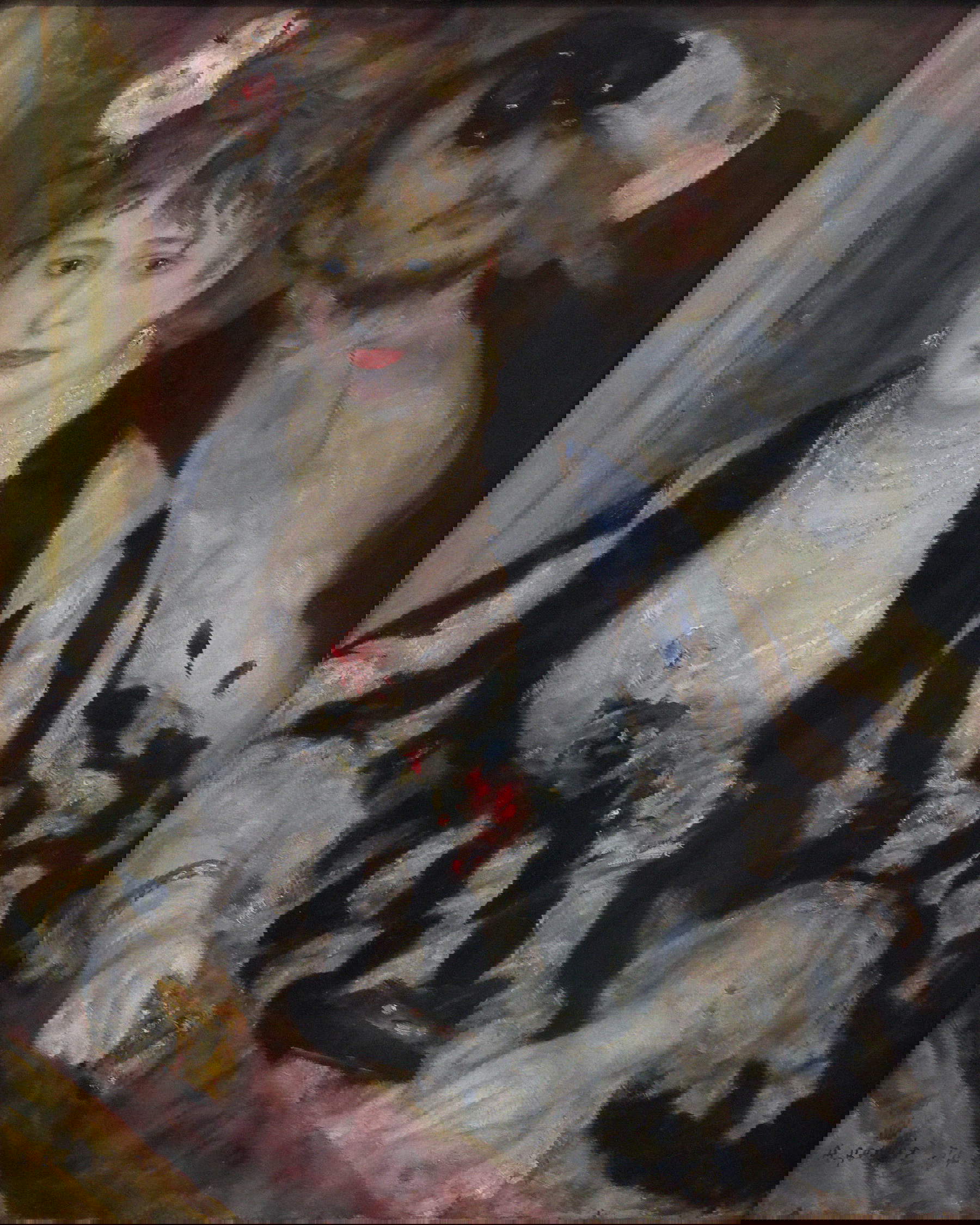 Pierre-Auguste Renoir, La Loge (1874 ; huile sur toile, 80 x 64 cm ; Londres, Courtauld Gallery)