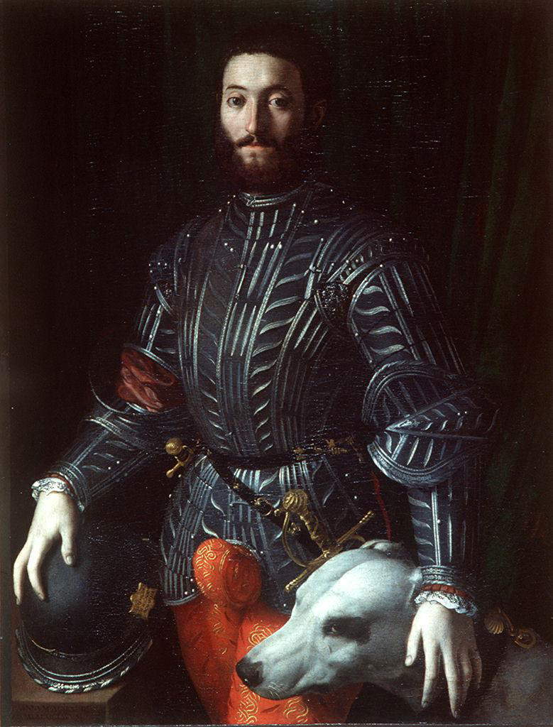 Bronzino, Ritratto di Guidobaldo II Della Rovere (1531-1532; olio su tavola, 114 x 86 cm; Firenze, Galleria Palatina di Palazzo Pitti)