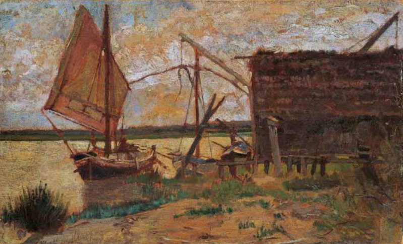 Ulvi Liege, The Arno brings silence to its mouth (1889-1901; Livorno, Livorno Foundation)