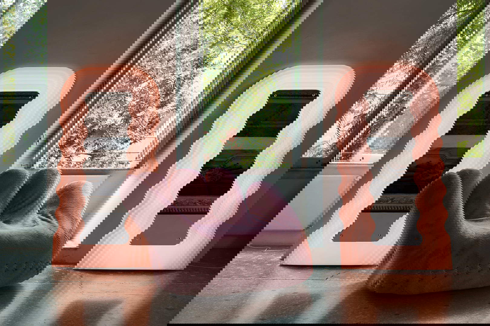 The Ultrafragola mirror set. Photo: Poltronova