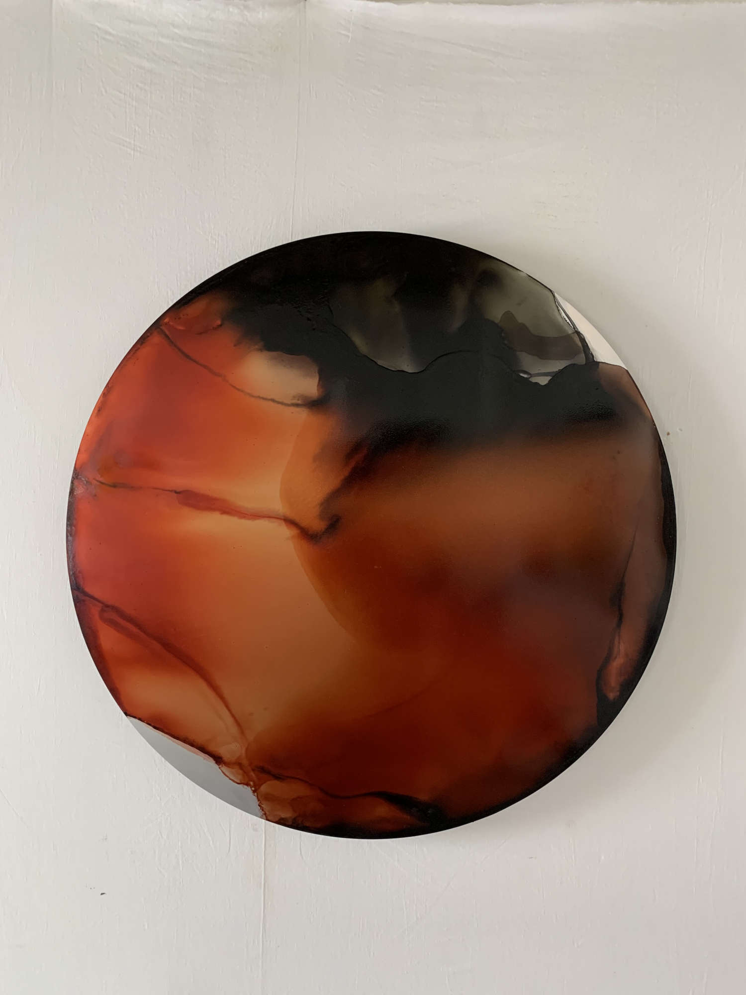 Maurizio Faleni, Osmosis Masolino (mixed media, diameter 80 cm)
