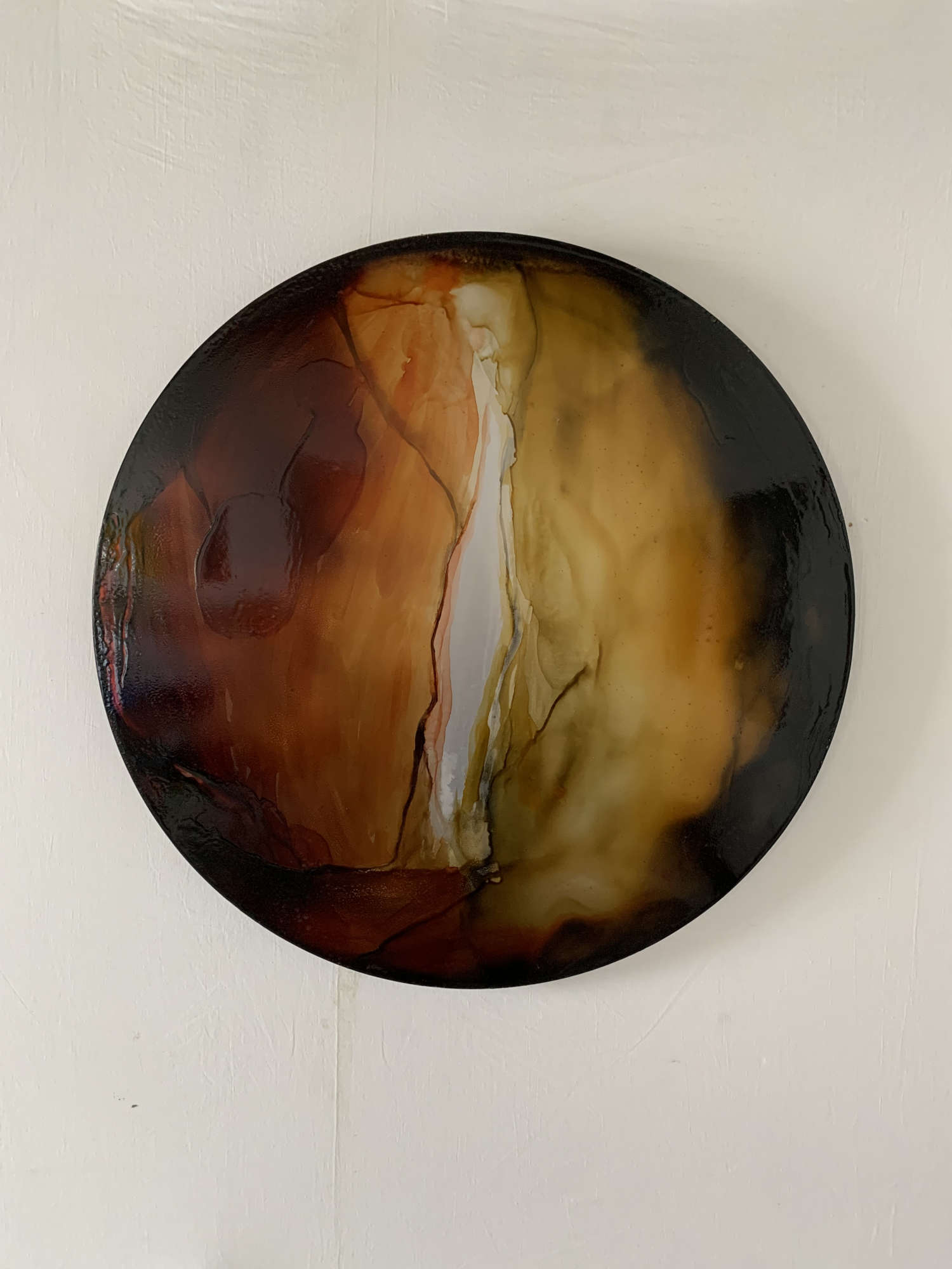 Maurizio Faleni, Osmosis Paolo Uccello (mixed media, diameter 80 cm)