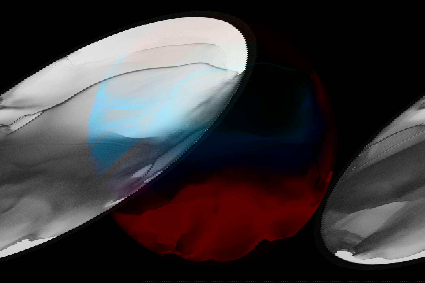 Maurizio Faleni, Osmosis Piero Della Francesca (mixed media, diameter 94 cm)