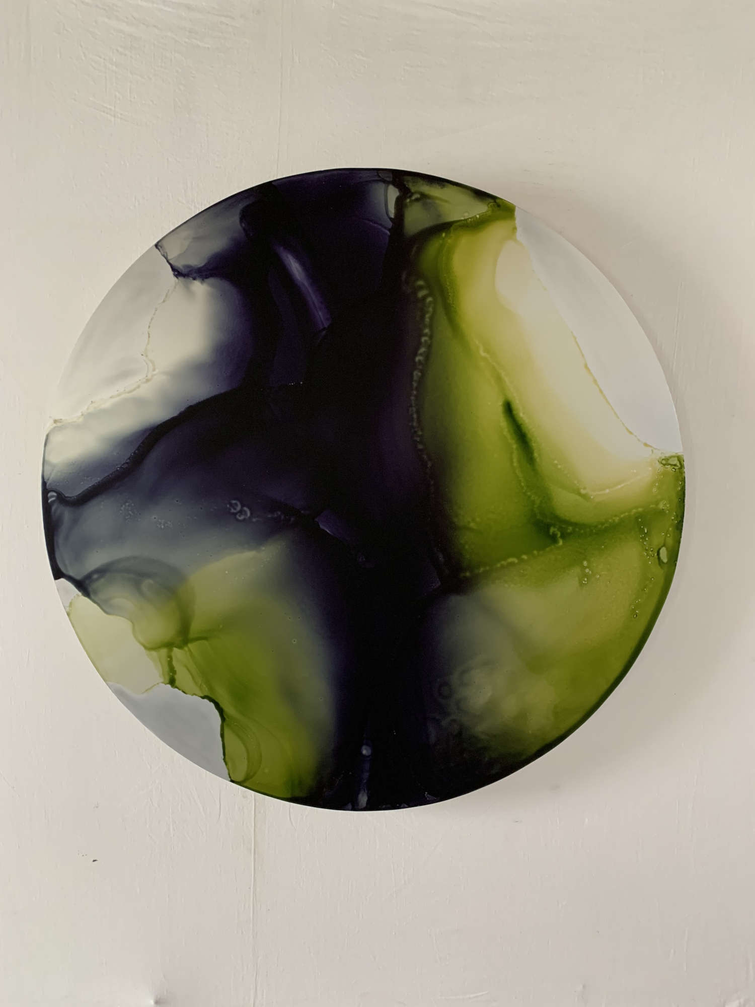 Maurizio Faleni, Osmosis Taddeo Gaddi (mixed media, diameter 94 cm)