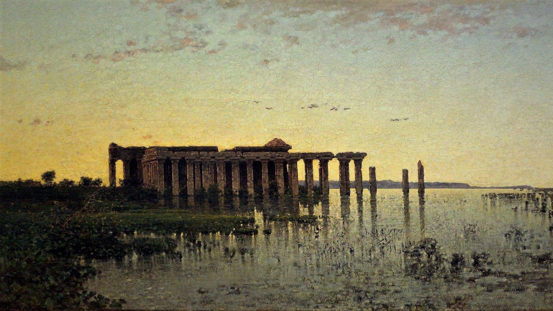 Federico Cortese, Ruderi di un mondo che fu (hacia 1890; óleo sobre lienzo, 93 x 185 cm; Roma, Galleria Nazionale d'Arte Moderna e Contemporanea) Federico Cortese, Ruderi di un mondo che fu (hacia 1890; óleo sobre lienzo, 93 x 185 cm; Roma, Galleria Nazionale d'Arte Moderna e Contemporanea)