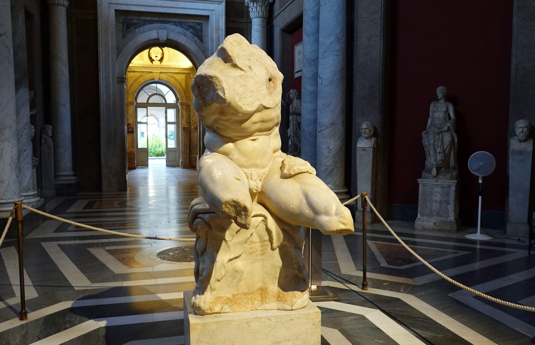 The Belvedere Torso at its location. Photo: Richard Mortel The Belvedere Torso at its location. Photo: Richard Mortel
