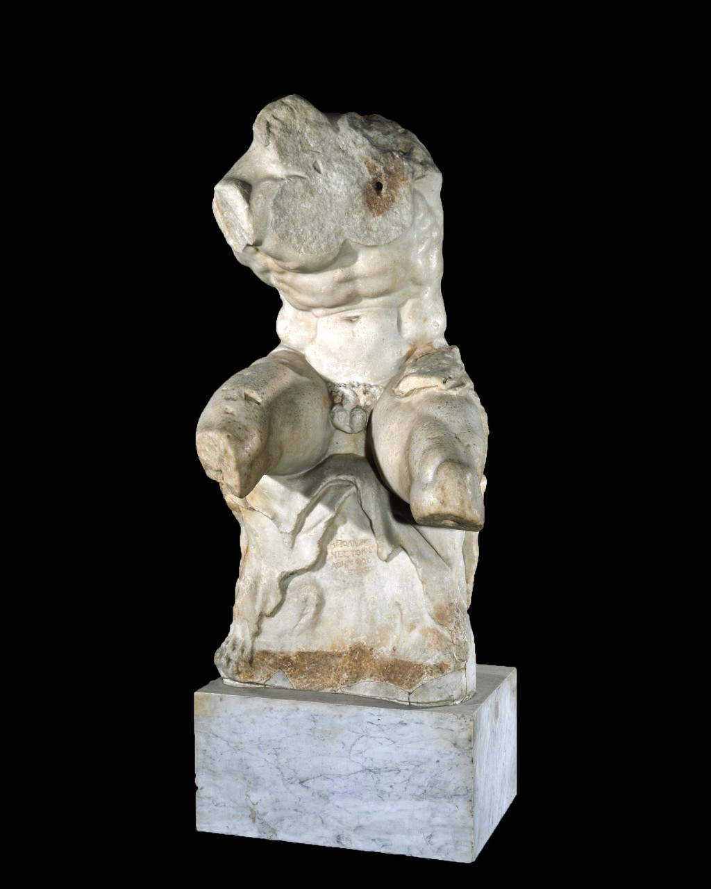 Apollonius of Athens, Belvedere Torso (1st century BC; marble, height 159 cm; Vatican City, Vatican Museums, Pio-Clementine Museum). Photo: Vatican Museums. Apollonius of Athens, Belvedere Torso (1st century BC; marble, height 159 cm; Vatican City, Vatican Museums, Pio-Clementine Museum). Photo: Vatican Museums.