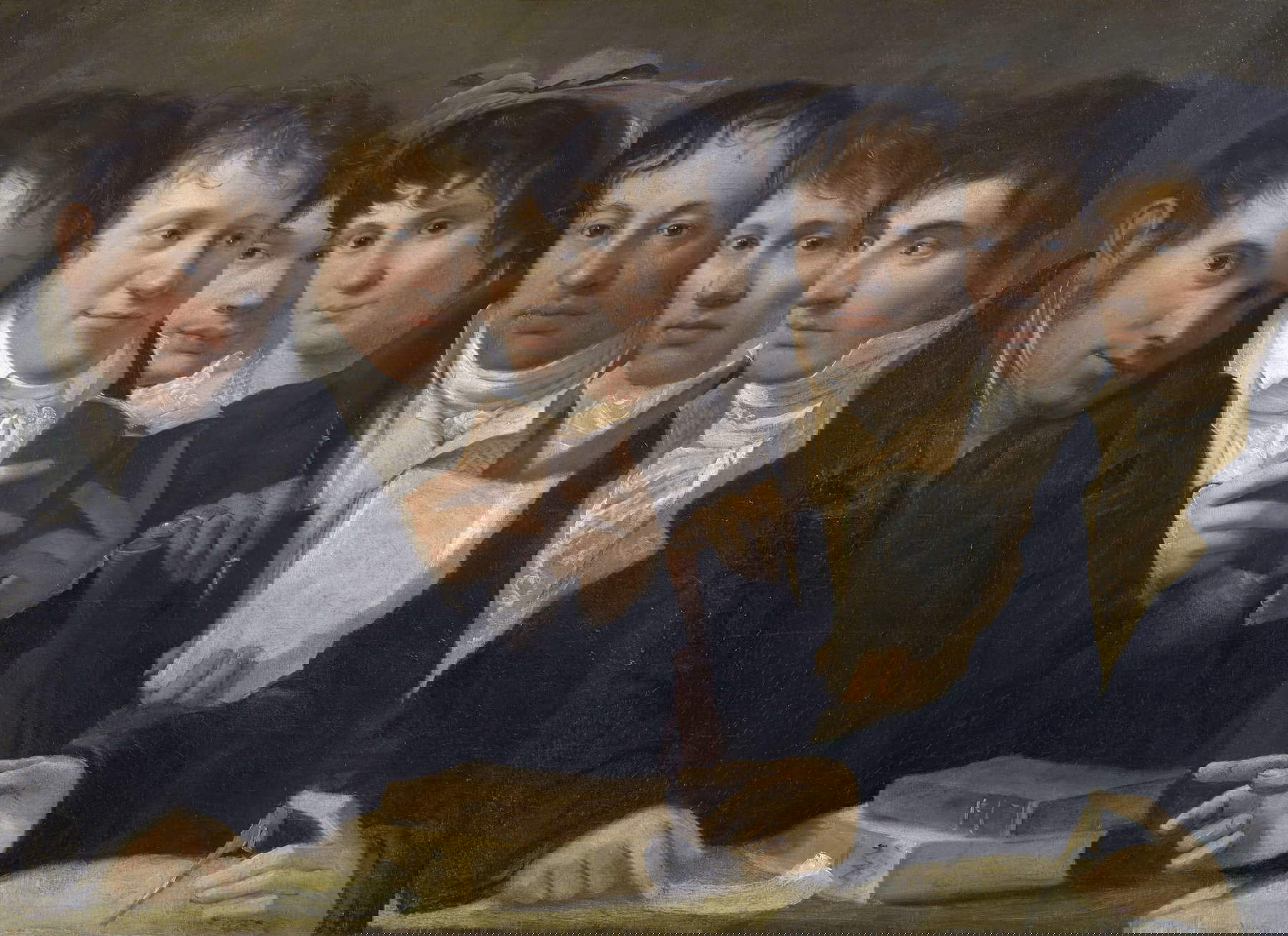 Luigi Basiletti, Le réfectoire de Tosio (1815 ; huile sur toile, 71,5x97,5 cm ; Brescia, Université de Brescia, Académie des sciences, des lettres et des arts)