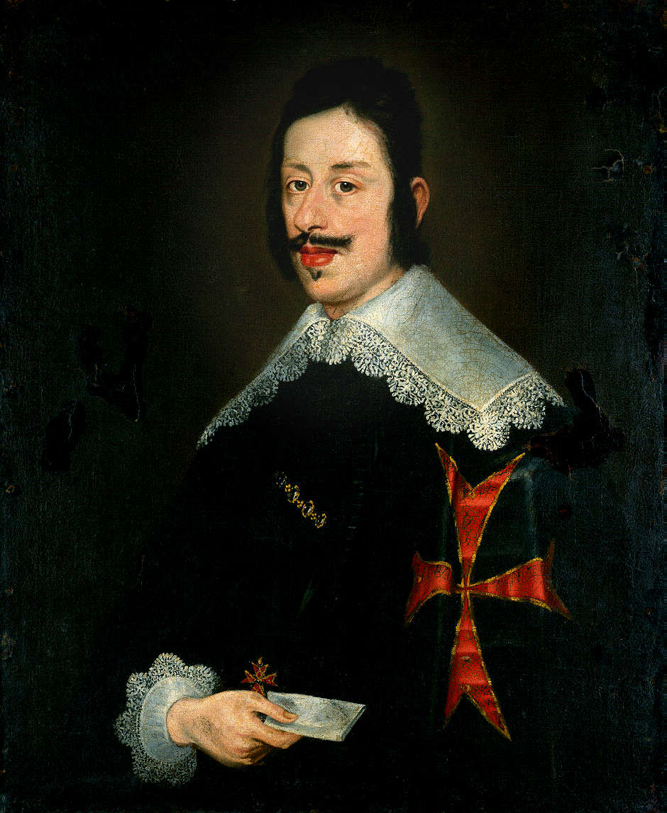Justus Suttermans (maniera di), Ferdinando II con le vesti di Gran Maestro dell'Ordine di Santo Stefano (XVII secolo; olio su tela, 90 x 74 cm; Baku, Azərbaycan Milli İncəsənət Muzeyi) Justus Suttermans (maniera di), Ferdinando II con le vesti di Gran Maestro dell'Ordine di Santo Stefano (XVII secolo; olio su tela, 90 x 74 cm; Baku, Azərbaycan Milli İncəsənət Muzeyi)