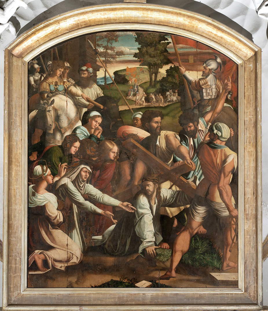 Jacopo Vignerio, Aufstieg zum Kalvarienberg (1541; Öl auf Tafel; Catania, San Francesco d'Assisi) Jacopo Vignerio, Aufstieg zum Kalvarienberg (1541; Öl auf Tafel; Catania, San Francesco d'Assisi)