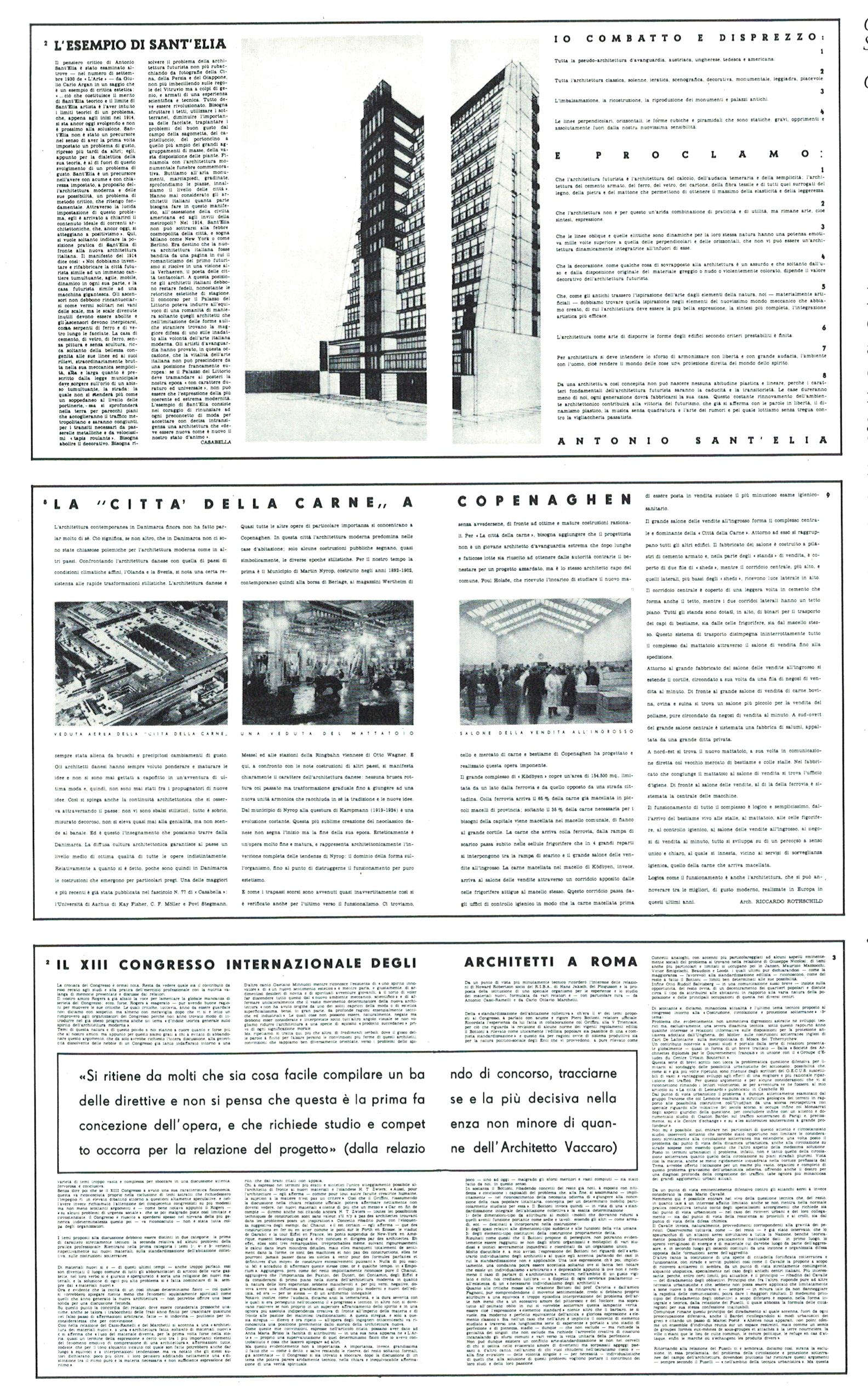 Innengrafik für die Zeitschrift Casabella