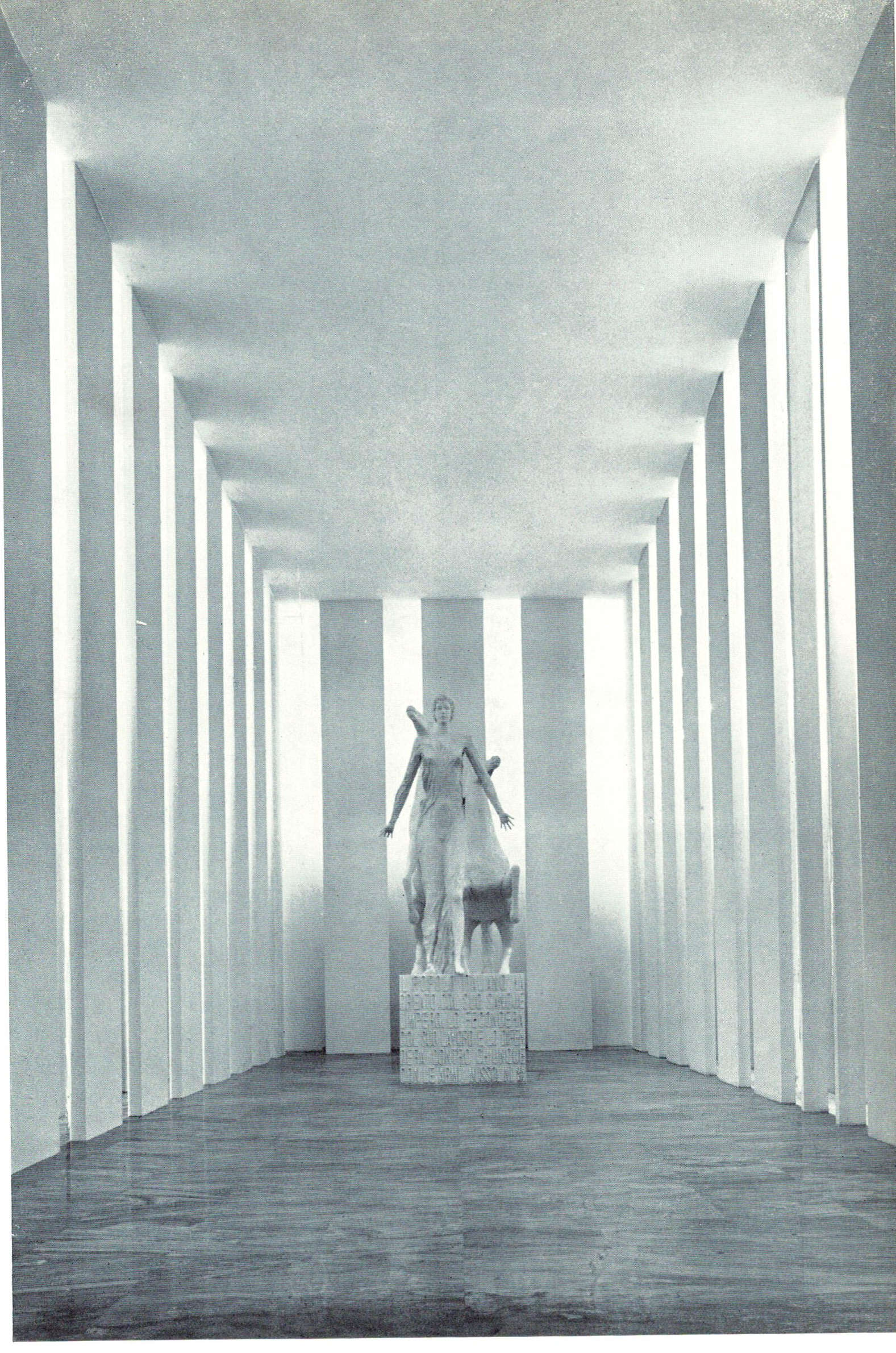 Edoardo Persico, Marcello Nizzoli und Giancarlo Palanti, Projekt für den Ehrensaal (1936, Mailand, Triennale)