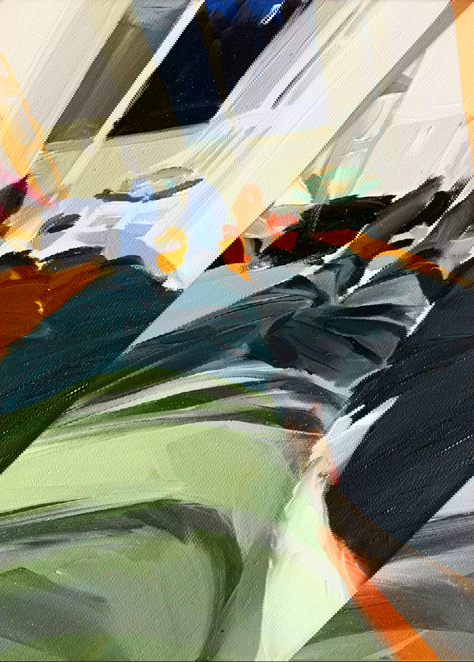 Andrea Fontanari, Lumière artificielle (2022 ; huile sur lin, 35 x 25 cm)