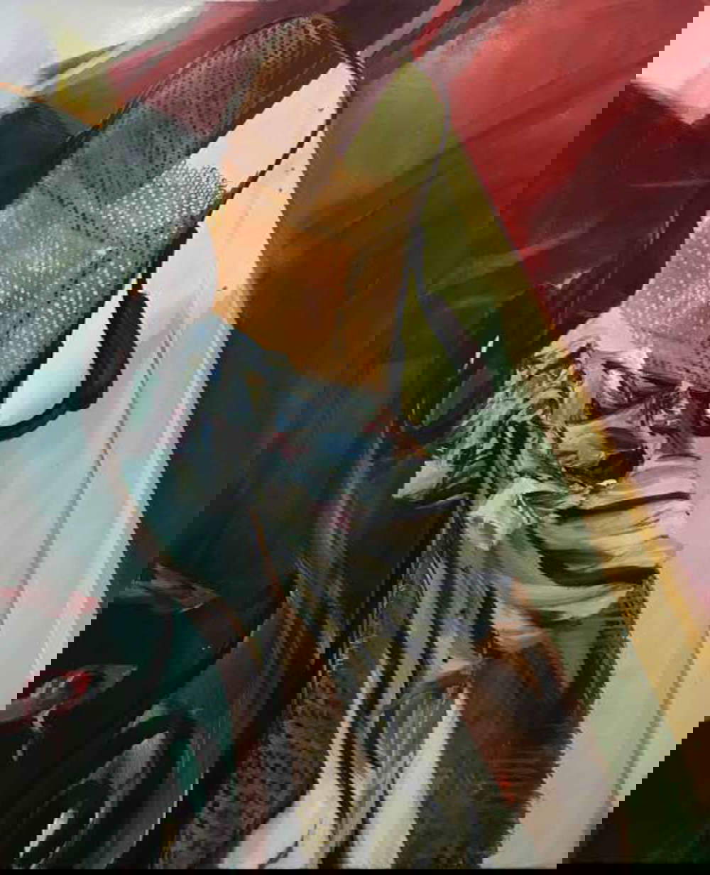 Andrea Fontanari, Histoire italienne (2018 ; huile sur toile, 240 x 190 cm)